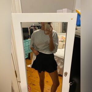 Black mini skort